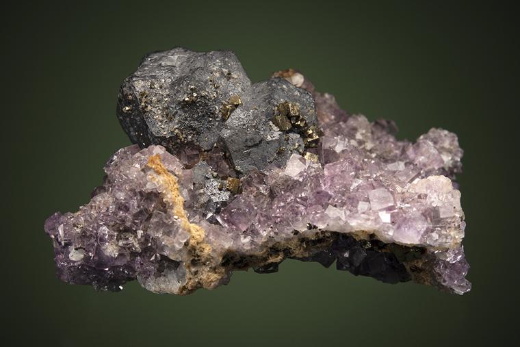GALENA on FLUORITE